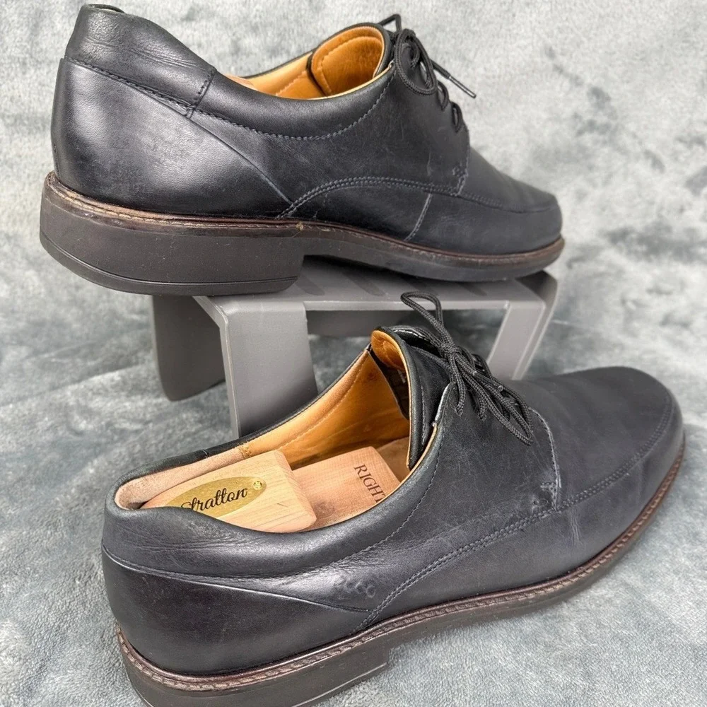 Leather Dress Shoes Mens Oxford Lace Up Black Classic Casual‎ Work